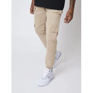 Project X Paris Pantalon basic toile style cargo - Couleur - Beige, Taille - 29