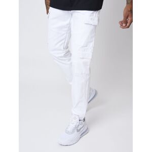 Project X Paris Pantalon basic toile style cargo - Couleur - Blanc, Taille - 31