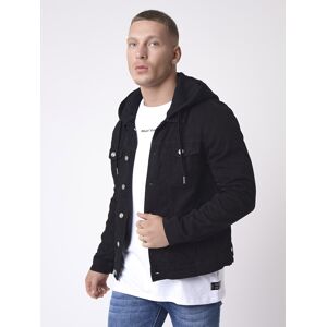 Project X Paris Veste style Denim avec capuche amovible - Couleur - Noir, Taille - S