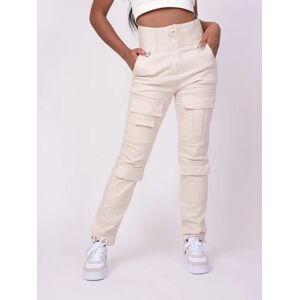 Project X Paris Pantalon taille haute multi-poche - Couleur - Ivoire, Taille - M