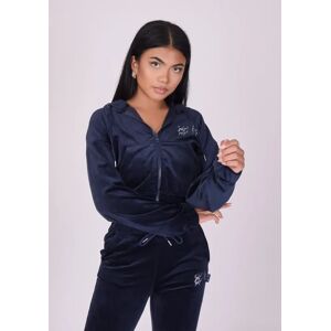 Project X Paris Veste a capuche en velours double logo Couleur Bleu Taille S