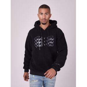 Project X Paris Sweat a capuche type pilou triple logo - Couleur - Noir, Taille - XL