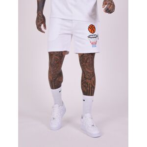 Project X Paris Short design basketball pixel - Couleur - Blanc, Taille - M