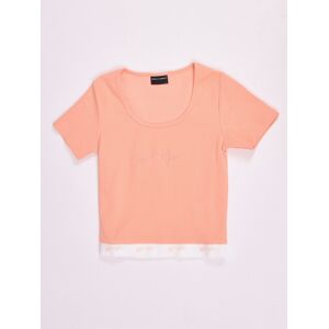 Project X Paris Crop top côtele - Couleur - Peche, Taille - M