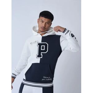 Project X Paris Sweat a capuche style universitaire avec logo - Couleur - Bleu, Taille - S