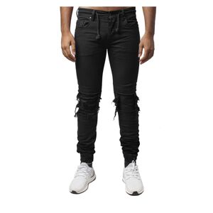 Project X Paris Jogg Jeans slim effet biker - Couleur - Noir, Taille - 32