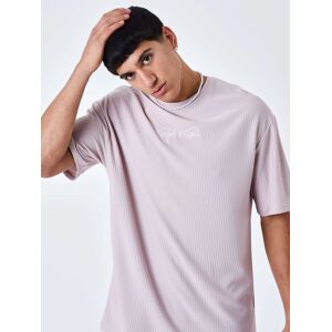 Project X Paris Tee shirt uni texture - Couleur - Rose poudre, Taille - XL