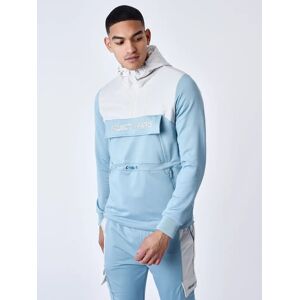 Project X Paris Sweat a capuche style coupe vent bicolore - Couleur - Bleu gris, Taille - M