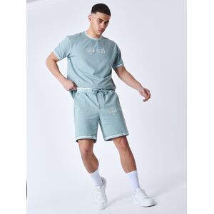 Project X Paris Short logo brode en relief - Couleur - Bleu vert, Taille - L