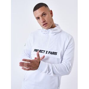 Sweat a capuche style coupe vent - Couleur - Blanc, Taille - L