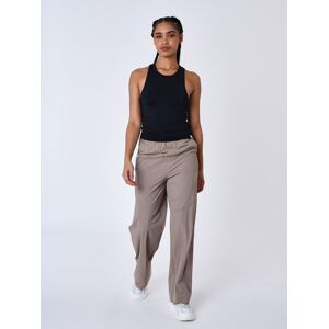 Project X Paris Pantalon droit a decoupes - Couleur - Taupe, Taille - S