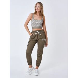 Project X Paris Pantalon a poches multiples - Couleur - Olive fonce, Taille - L