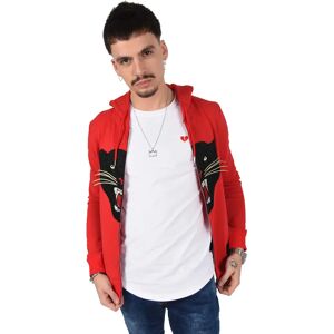 Project X Paris Hoodie zippe panthere en furie - Couleur - Rouge, Taille - XL