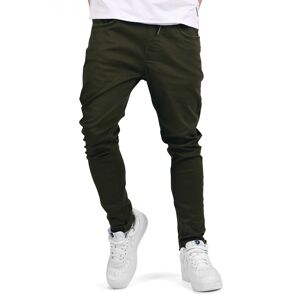 Project X Paris Pantalon slim a bord-côtes bicolore - Couleur - Kaki, Taille - 30