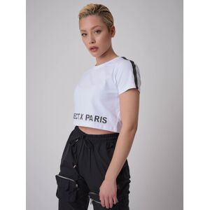 Project X Paris Tee-shirt crop logo relief - Couleur - Blanc, Taille - XL