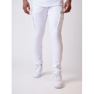 Project X Paris Pantalon Style Cargo poche plaquées - Couleur - Blanc, Taille - 36