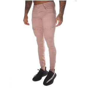 Project X Paris Jean tressé Biker 88169962 - Couleur - Rose, Taille - 32