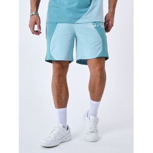 Project X Paris Short bicolore style vague - Couleur - Turquoise, Taille - M