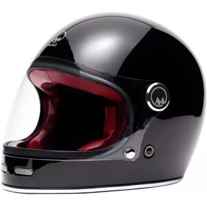 MÂRKÖ HELMETS Casque Integral Full Moon - Markö (Noir/Rouge)