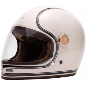 MÂRKÖ HELMETS Casque Integral Full Moon - Markö (Beige/Noir)