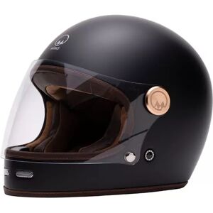 MÂRKÖ HELMETS Casque Integral Full Moon - Markö (Noir Mat/Marron)