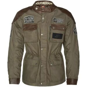 Veste Quattro Waxed Evo Brown-Military Green - Holy Freedom