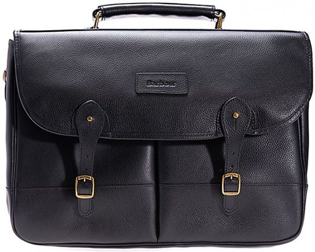 Barbour Sacoche Barbour LEATHER BRIEFCASE BAG