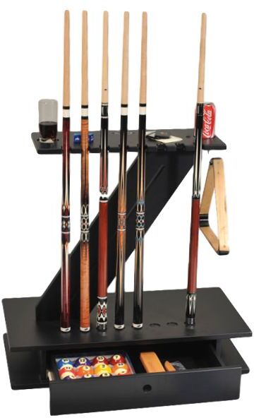 Accessoires Billard René Pierre Porte queue "Z" 8 queues noir Accessoires Billard René Pierre Porte queue "Z" 8 queues noir