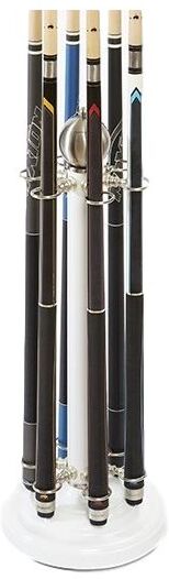 Accessoires Billard René Pierre Porte queue metal 6 queues blanc Accessoires Billard René Pierre Porte queue metal 6 queues blanc