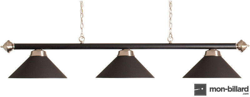 Buffalo Luminaire pour billard 3 coupoles noires Buffalo Luminaire pour billard 3 coupoles noires