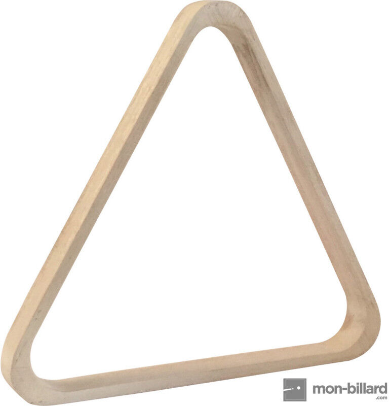 Triangle en bois blanc pour billes 57.2mm Triangle en bois blanc pour billes 57.2mm