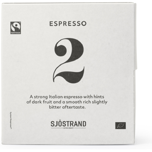 Sjostrand - 100 capsules Espresso n°2 - SJÖSTRAND COFFEE - Pérou - Publicité