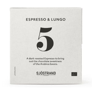 Sjostrand - 100 capsules Espresso et Lungo n°5 - SJÖSTRAND COFFEE - Pérou - Publicité