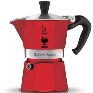 Bialetti Cafetière italienne BIALETTI Moka Express Rouge - 3 tasses - 15.0000 - Publicité