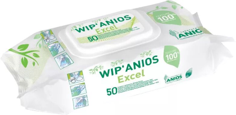 LINGETTES DÉSINFECTANTES WIP'ANIOS EXCEL (50) LINGETTES DÉSINFECTANTES WIP'ANIOS EXCEL (50)
