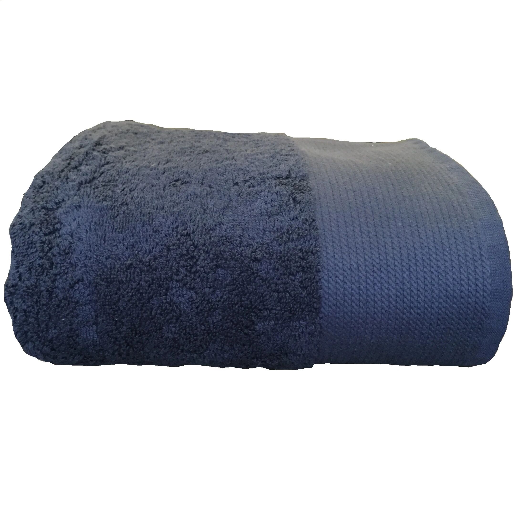 ZODIO Serviette de bain 100x150cm en coton éponge bio denim