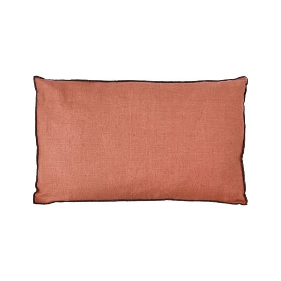 ZODIO Coussin en lin rouge terracotta Noa 40x60cm