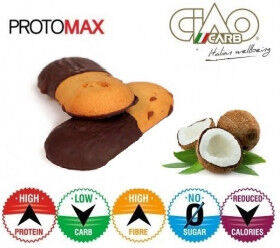 CiaoCarb Pack de 10 Biscuits CiaoCarb Protomax Cocochoc Phase 1 Noix de Coco-Chocolat