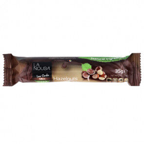 LaNouba Barre Low-Carb au Chocolat au Lait et Noisettes au Stevia  LaNouba 35 g