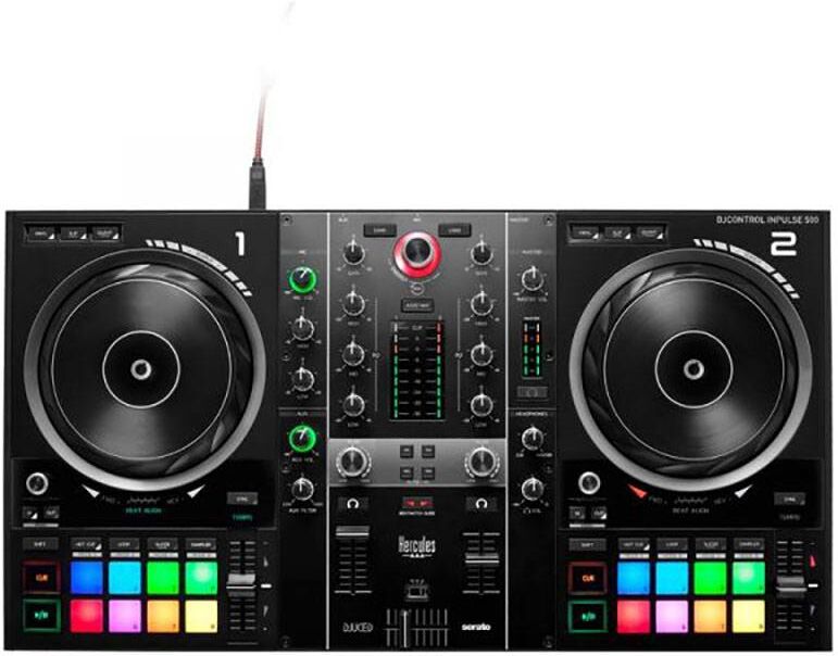 HERCULES Contrôleur USB HERCULES DJCONTROL INPULSE 500 HERCULES Contrôleur USB HERCULES DJCONTROL INPULSE 500