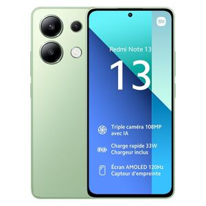 Smartphone XIAOMI Redmi Note 13 4G 256Go Vert