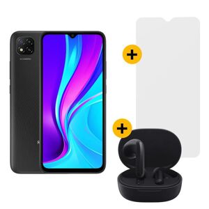 XIAOMI Pack Smartphone XIAOMI Redmi 9C NFC 4G + REDMI Buds 4 Lite + Verre trempé