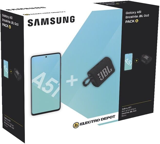 SAMSUNG SMARTPHONE SAMSUNG GALAXY A51 128GO NOIR + JBL GO3