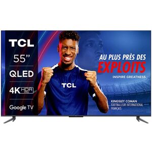 TV QLED UHD 4K 55" TCL 55C643 Google TV - Publicité