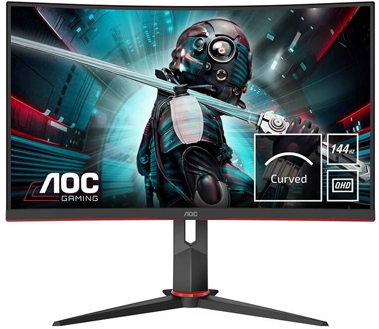 AOC Moniteur PC AOC 27" Curved QHD 144HZ - 1ms - Ajustable AOC Moniteur PC AOC 27" Curved QHD 144HZ - 1ms - Ajustable