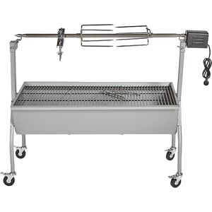 Barbecue charbon SILVER STYLE tournebroche XXL