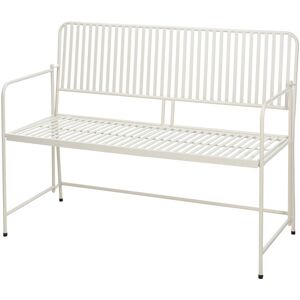 Cemonjardin Banc de jardin pliable en metal craie - Bistro