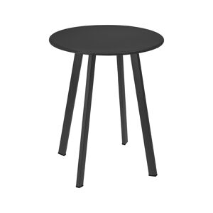 Cemonjardin Table basse ronde en metal anthracite Ø40 cm