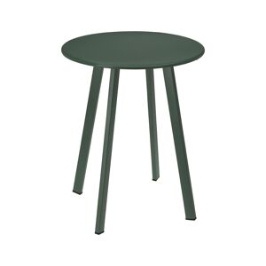 Cemonjardin Table basse ronde en metal olive Ø40 cm