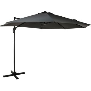 Cémonjardin Parasol déporté gris foncé Ø3m